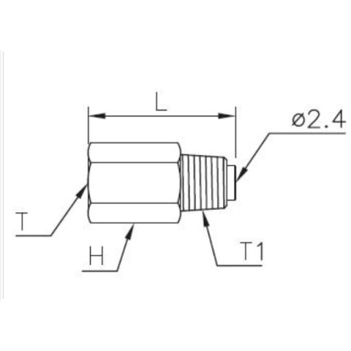 Reverse-Flow Straight Adapter - Image 2