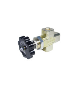 Needle gauge valve with drain CA