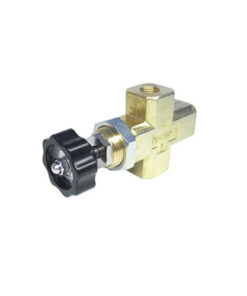 Push type gauge valve with drain PA